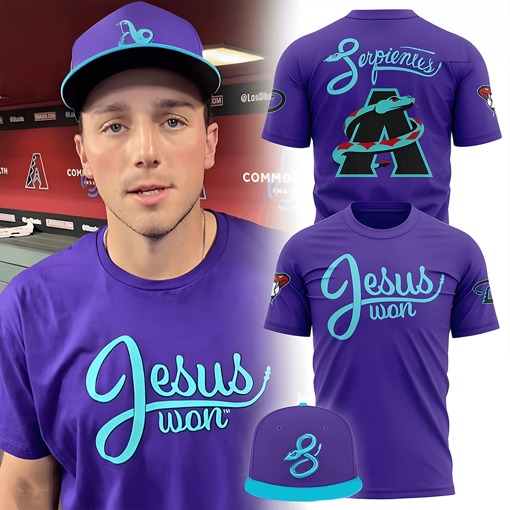 Arizona Diamondbacks Serpientes x Jesus Won 2025 T-Shirt Best Collab Sport Merch Gift Ideas For Fans