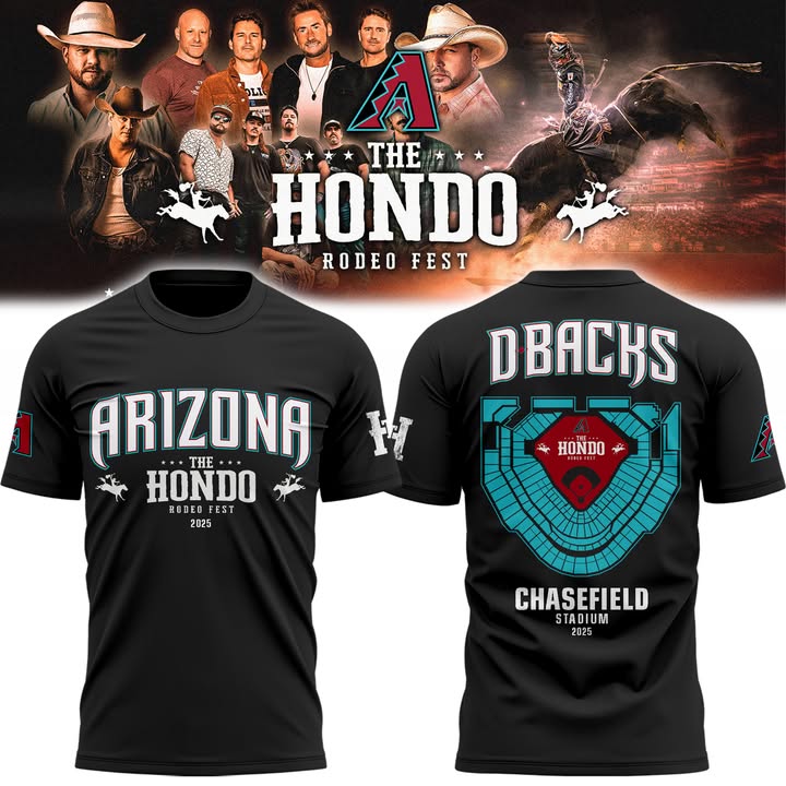 Arizona Diamondbacks The Hondo Rodeo Fest Black T-Shirt Diamondbacks Merch Best Gift For Baseball Lover