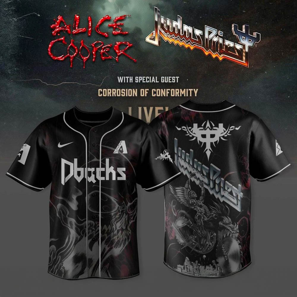 Arizona Diamondbacks x Alice Cooper Headlining Tour 2025 Jersey Gift For Music Fans