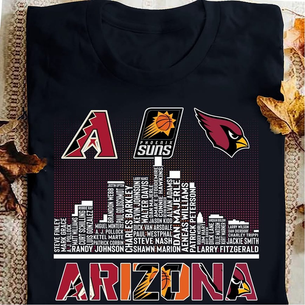 Arizona Diamondbacks x Phoenix Suns x Arizona Cardinals T-Shirt Best Gifts For Football Players