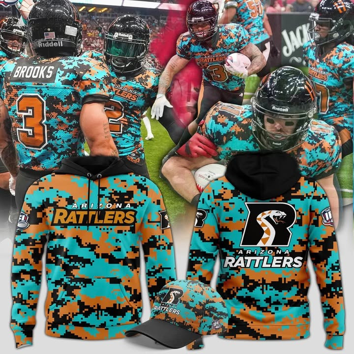 Arizona Rattlers Military Nights Collections 2025 Hoodie Football Merch Gifts For Fans