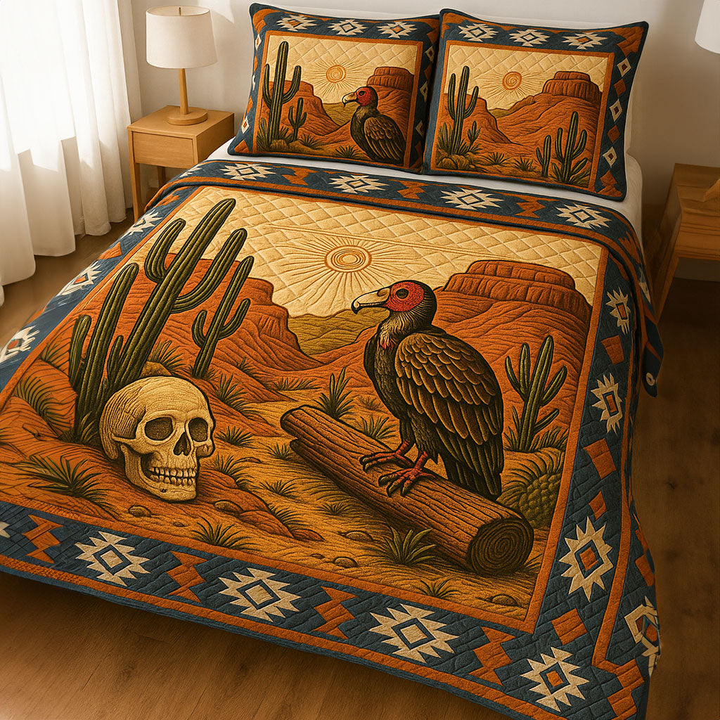 Arizona Spirit Quilted Bedding Set Best Bed Sheet Set Cactus Birthday Gift