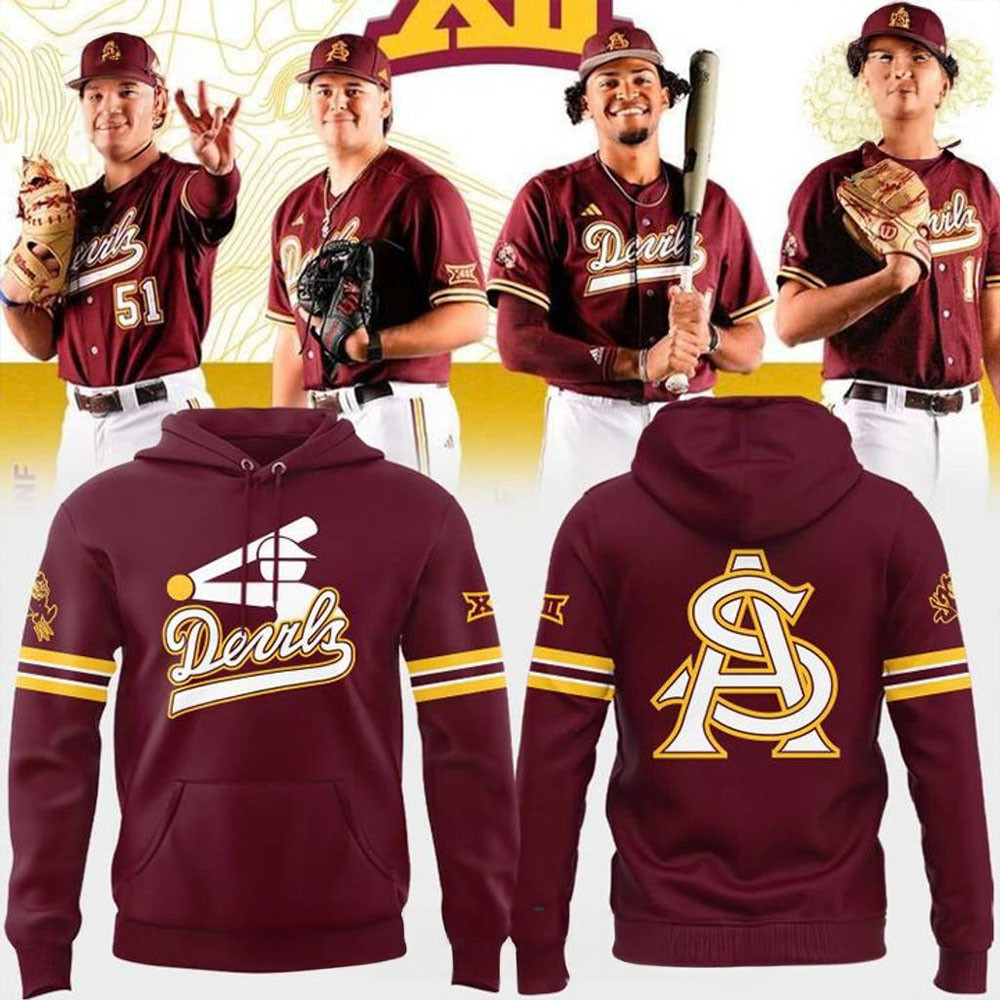Arizona State Sun Devils Baseball Stickman Hoodie Unique Present For Sport Fans