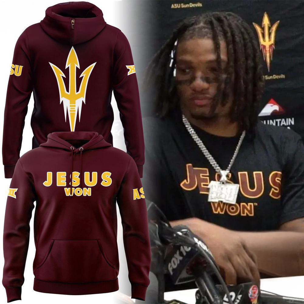 Arizona State Sun Devils Jesus Won Limited Edition New Hoodie Gifts For Basketball Fan