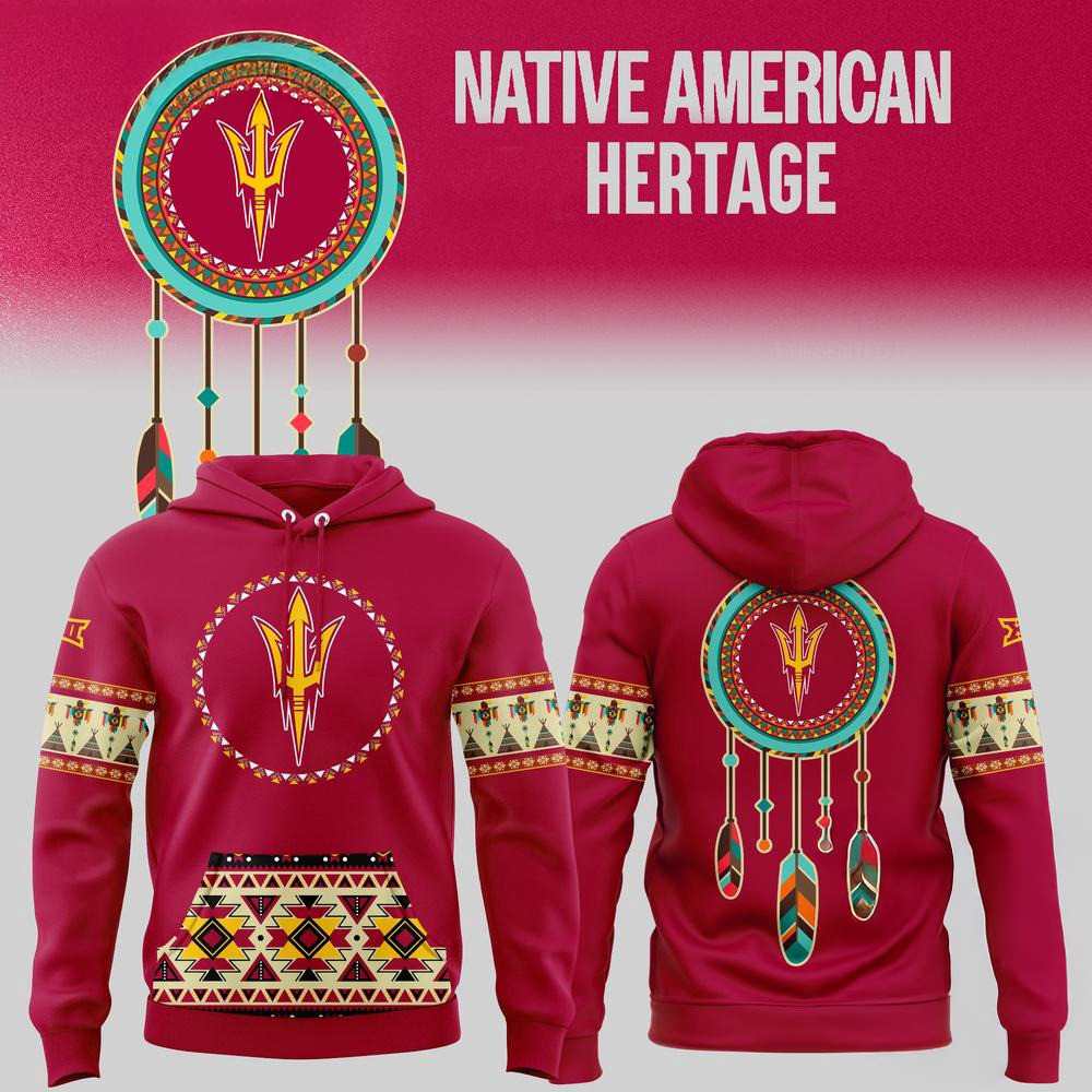 Arizona State Sun Devils Native American Heritage New Hoodie Gift For Basketball Lover