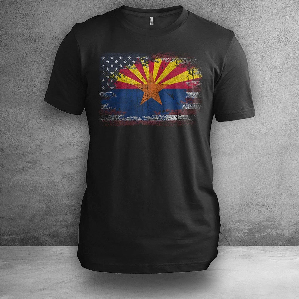 Arizona USA Flag Arizona T-Shirt Patriotic Tee Shirts Present Ideas For Dad Arizona USA Flag Arizona T-Shirt Patriotic Tee Shirts Present Ideas For Dad