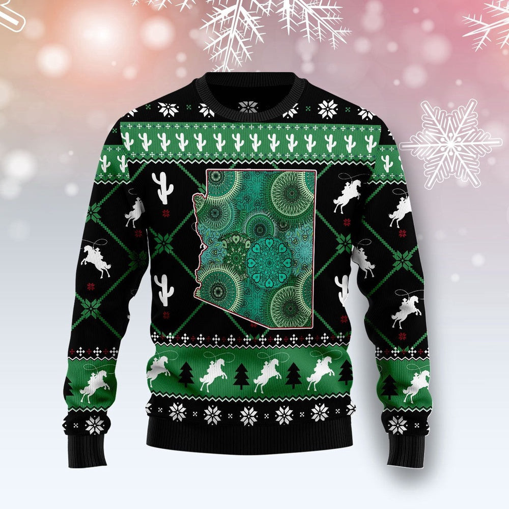 Arizona USA Symbols Pattern Ugly Christmas Sweater Christmas Gift