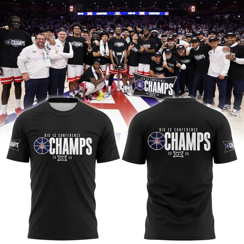 Arizona Wildcats 2026 Big 12 Conference Basketball T-Shirt March Madness Bracket Shirt Fan Gear