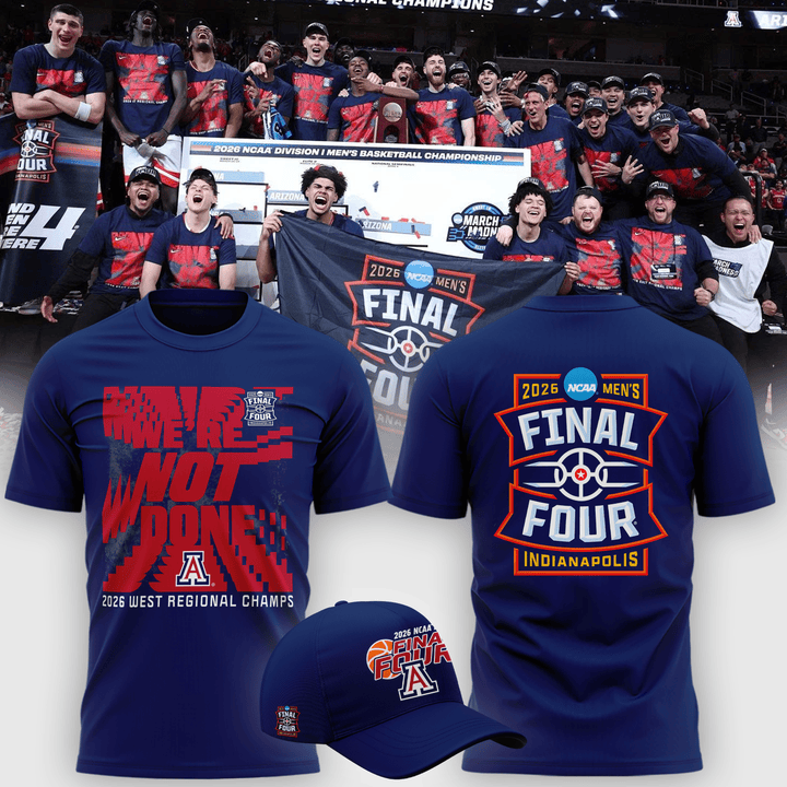 Arizona Wildcats 2026 Men's Basketball T-Shirt March Madness Final Four Shirt Great Gift For Fans
