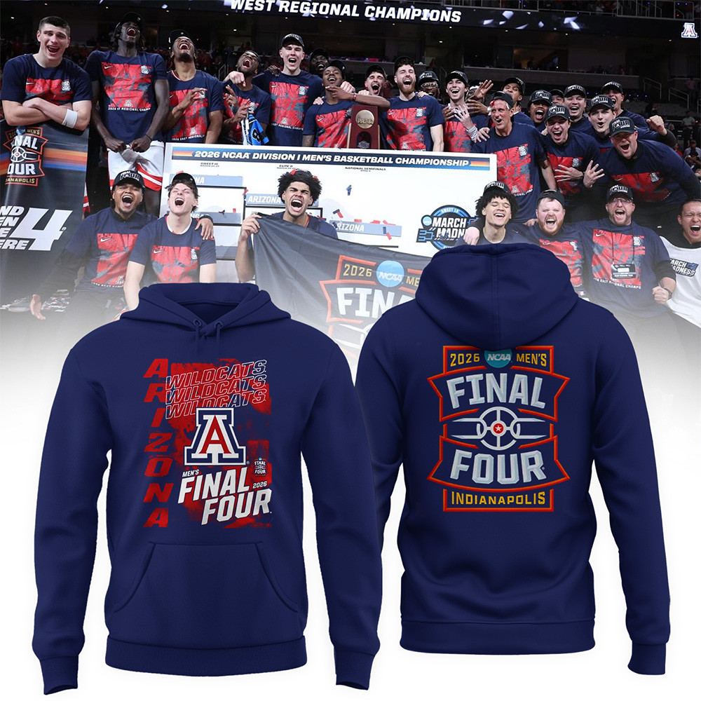 Arizona Wildcats 2026 Men's Basketball Tournament Hoodie March Madness Final Four Clothing Line