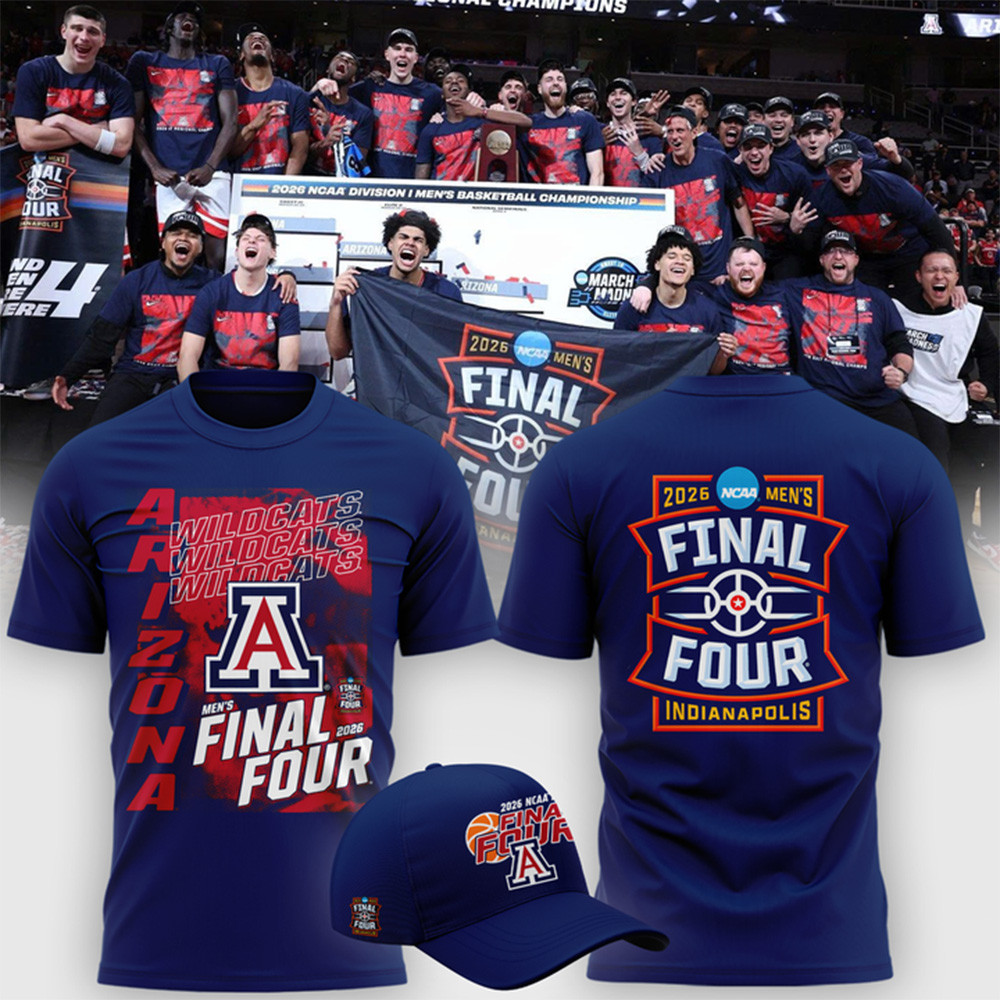 Arizona Wildcats 2026 Men's Basketball Tournament T-Shirt March Madness Final Four Merch