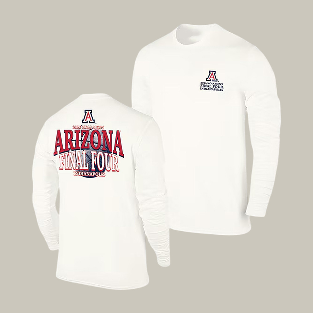 Arizona Wildcats 2026 NCAA Men's Basketball Final Four Long Sleeve Shirt Basketball Apparel