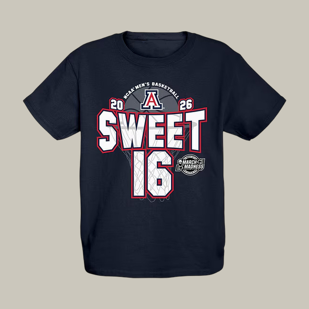 Arizona Wildcats 2026 NCAA Men's Basketball Final Four T-Shirt Sweet 16 March Madness Bracket Shirt