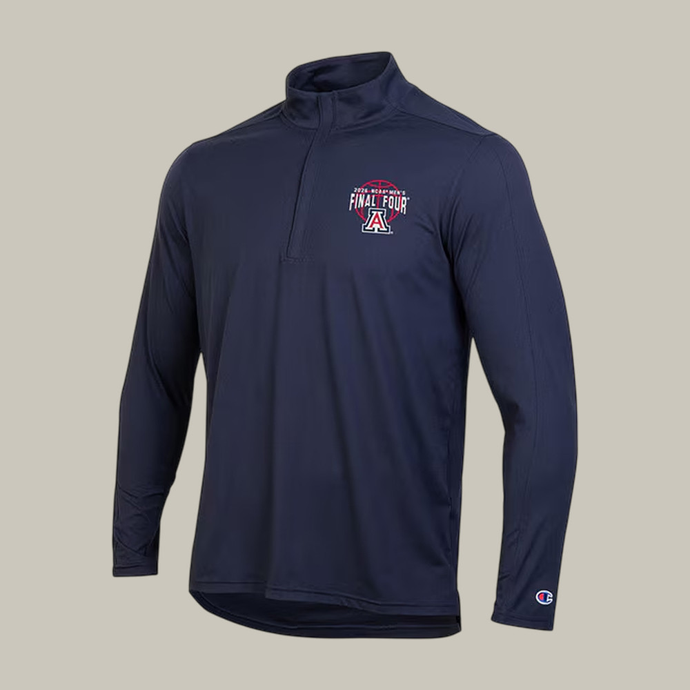 Arizona Wildcats 2026 NCAA Men's Basketball Quarter Zip Sweatshirt 2026 Final Four Apparel Fan Gear
