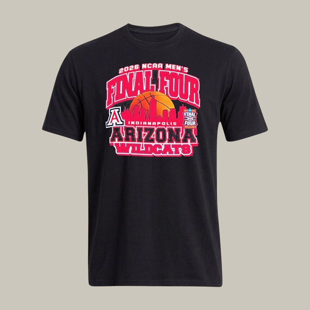 Arizona Wildcats 2026 NCAA Men's Basketball T-Shirt 2026 Final Four Merch Gift For Him