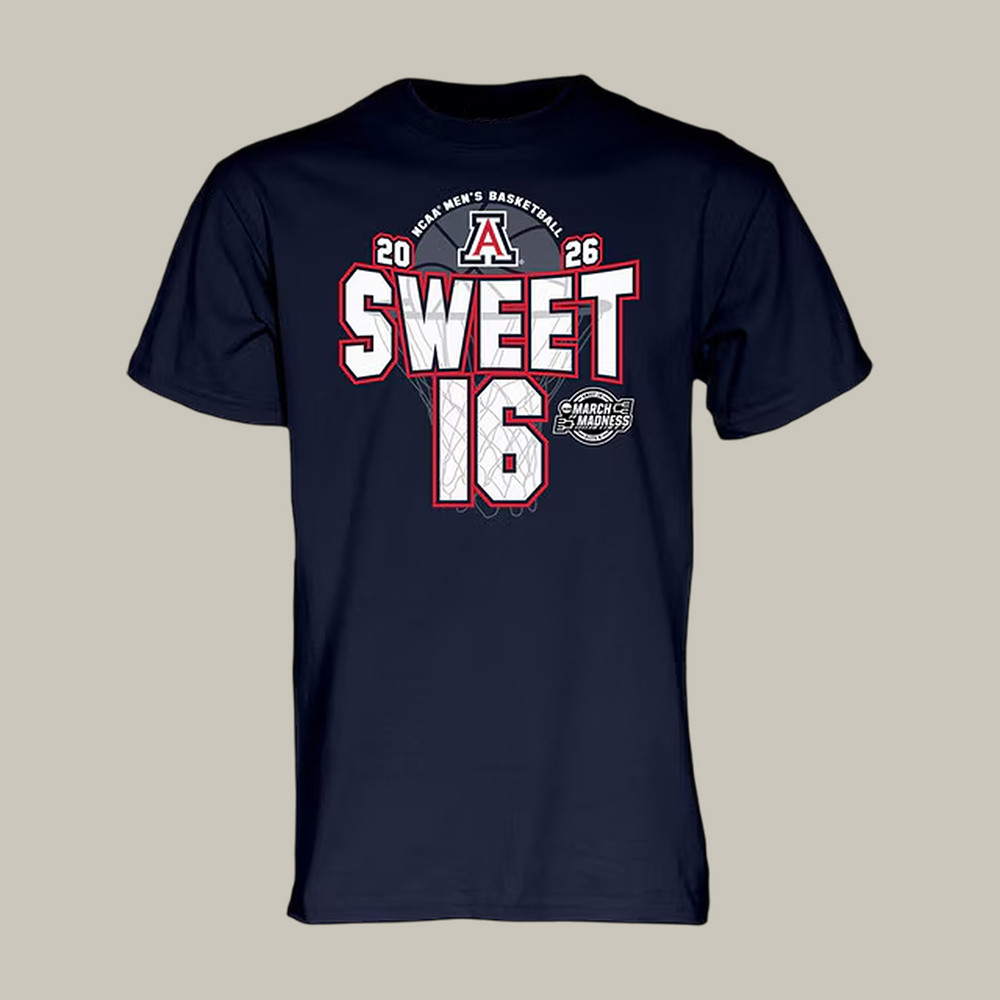 Arizona Wildcats 2026 NCAA Men's Basketball T-Shirt Sweet 16 March Madness Final Four Shirt