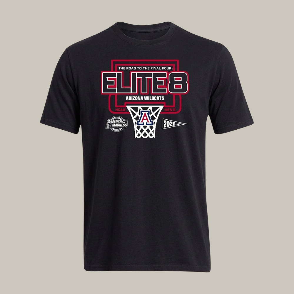 Arizona Wildcats NCAA Men's Basketball Elite Eight T-Shirt The Road To The Final Four Shirt