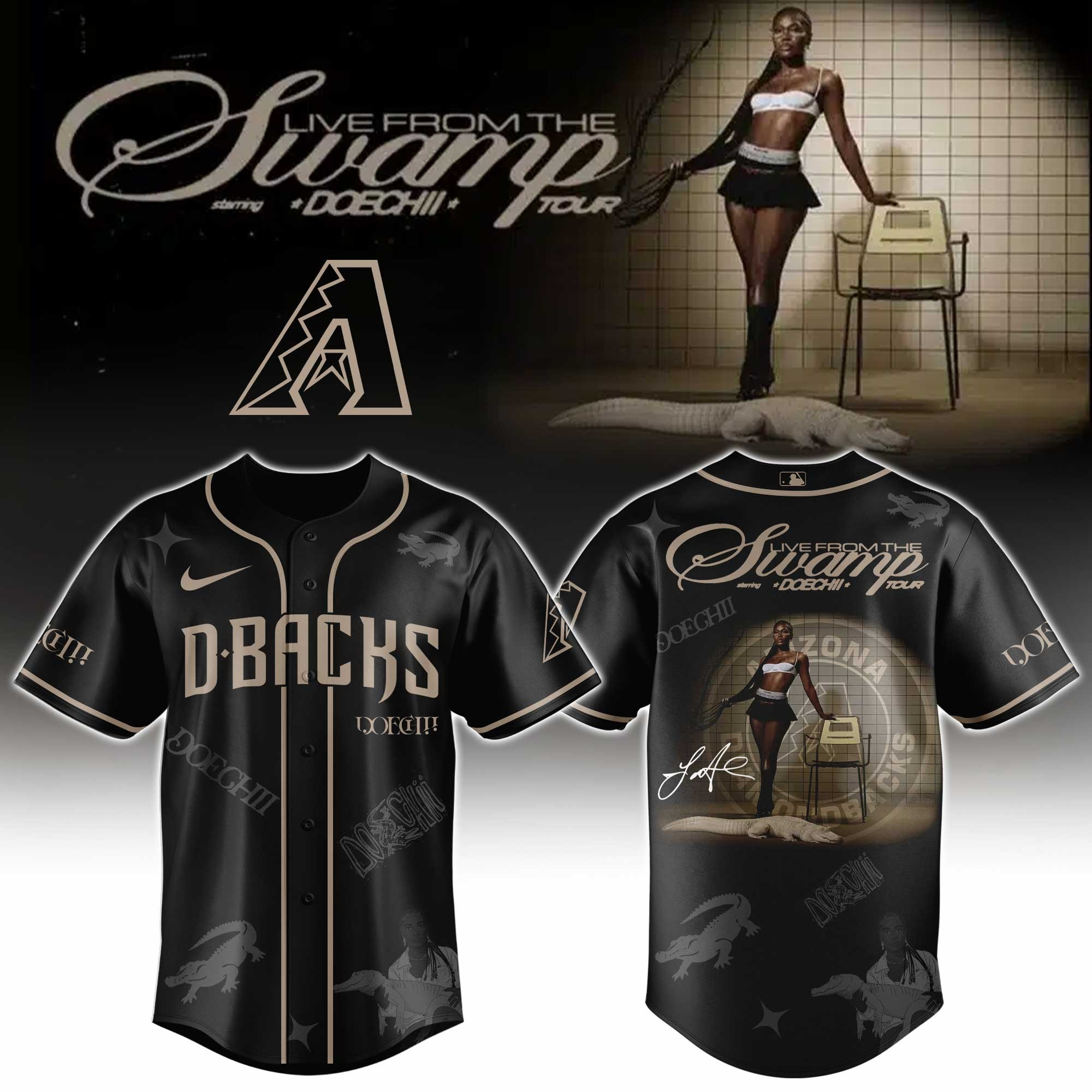 Arizona x Doechii Live From the Swamp Tour Jersey Music Gift Ideas For Guys