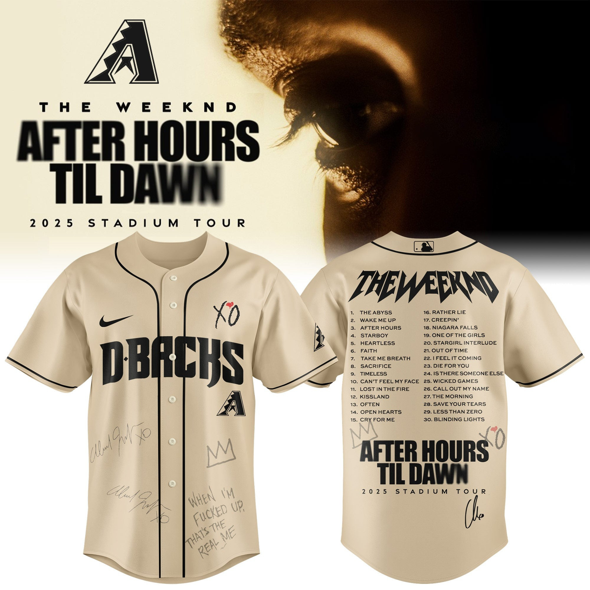 Arizona x The Weeknd After Hours Til Dawn Jersey Unique Gift For Concert Lover