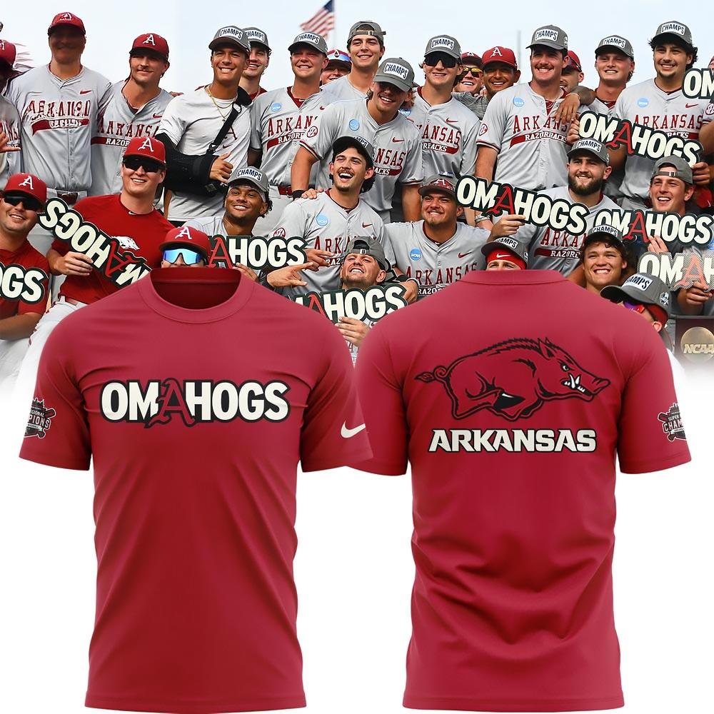 Arkansas Baseball Omahogs Limited Edition Red Merch Collection-T-Shirt Best Gift For Fans