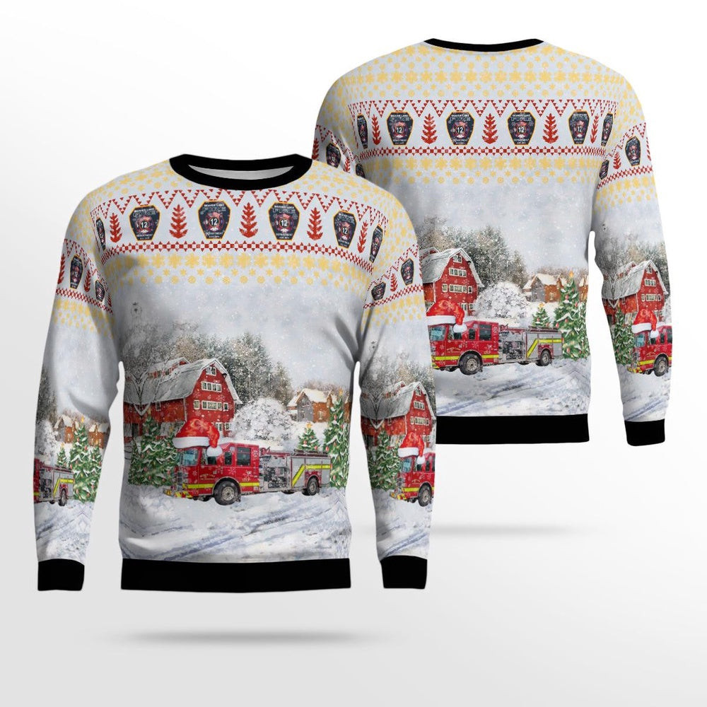 Arkansas Beaver Lake Fire Department Christmas Ugly Sweater Xmas Unisex Sweater Christmas Gifts for Men Women
