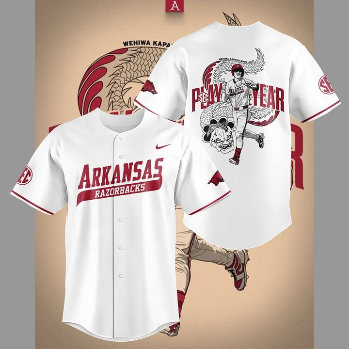 Arkansas Razobacks Baseball x Wehiwa Aloy Baseball Jersey Arkansas Razobacks Merch