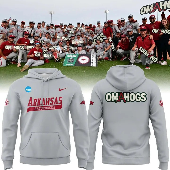 Arkansas Razorback Baseball Omahogs 2025 Hoodie Fan Merch Clothing Razorback Unique Gifts