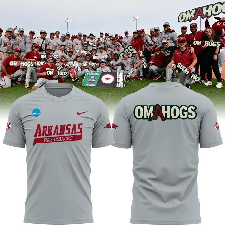 Arkansas Razorback Baseball Omahogs 2025 T-Shirt Fan Merch Razorback Gifts For Him