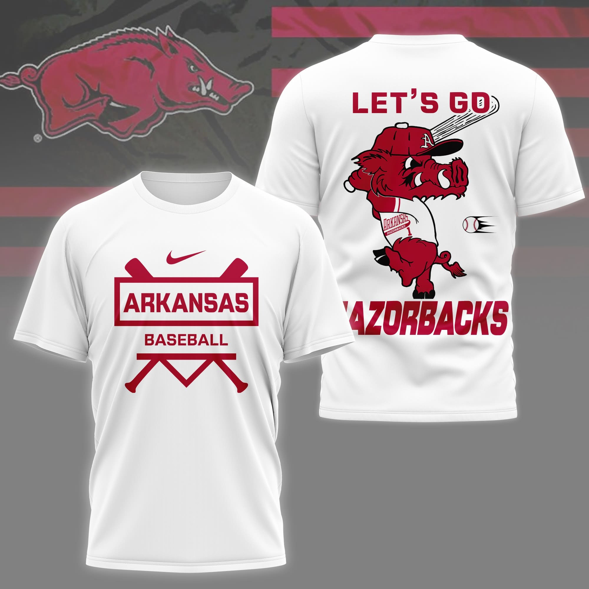 Arkansas Razorback Baseball The Omahogs 2025 Shirt Merch Let's Go Razorback Fan Gifts