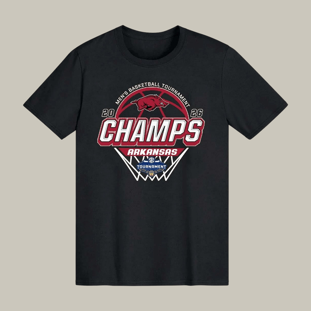 Arkansas Razorbacks 2026 Basketball Champions T-Shirt Basketball Fan Shirt Game Day Gear