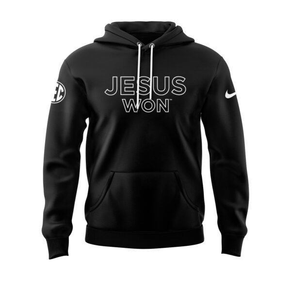 Arkansas Razorbacks Hoodie Jesus Won Black Hoodie Unique Gifts For Football Lovers