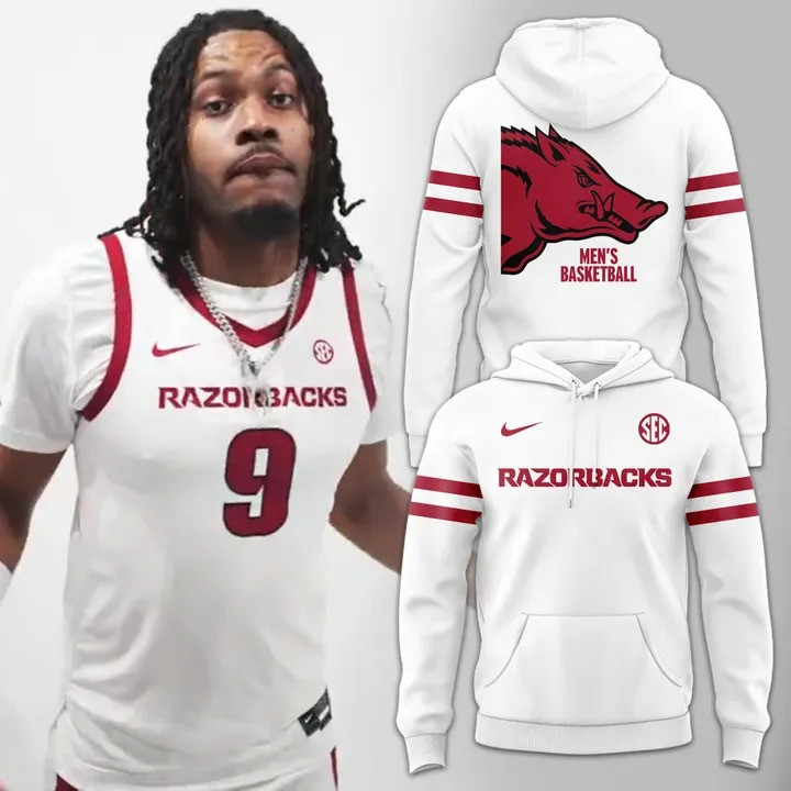 Arkansas Razorbacks Men's Basketball Hoodie The Hogs Merch Unique Razorback Gifts