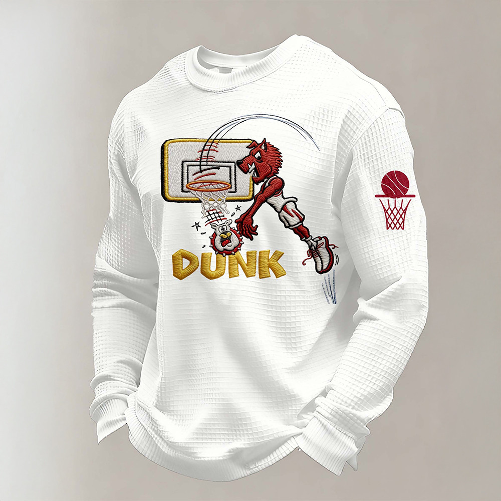Arkansas Razorbacks Merch Dunk Game Day Long Sleeve Shirt Basketball Player Gift Ideas