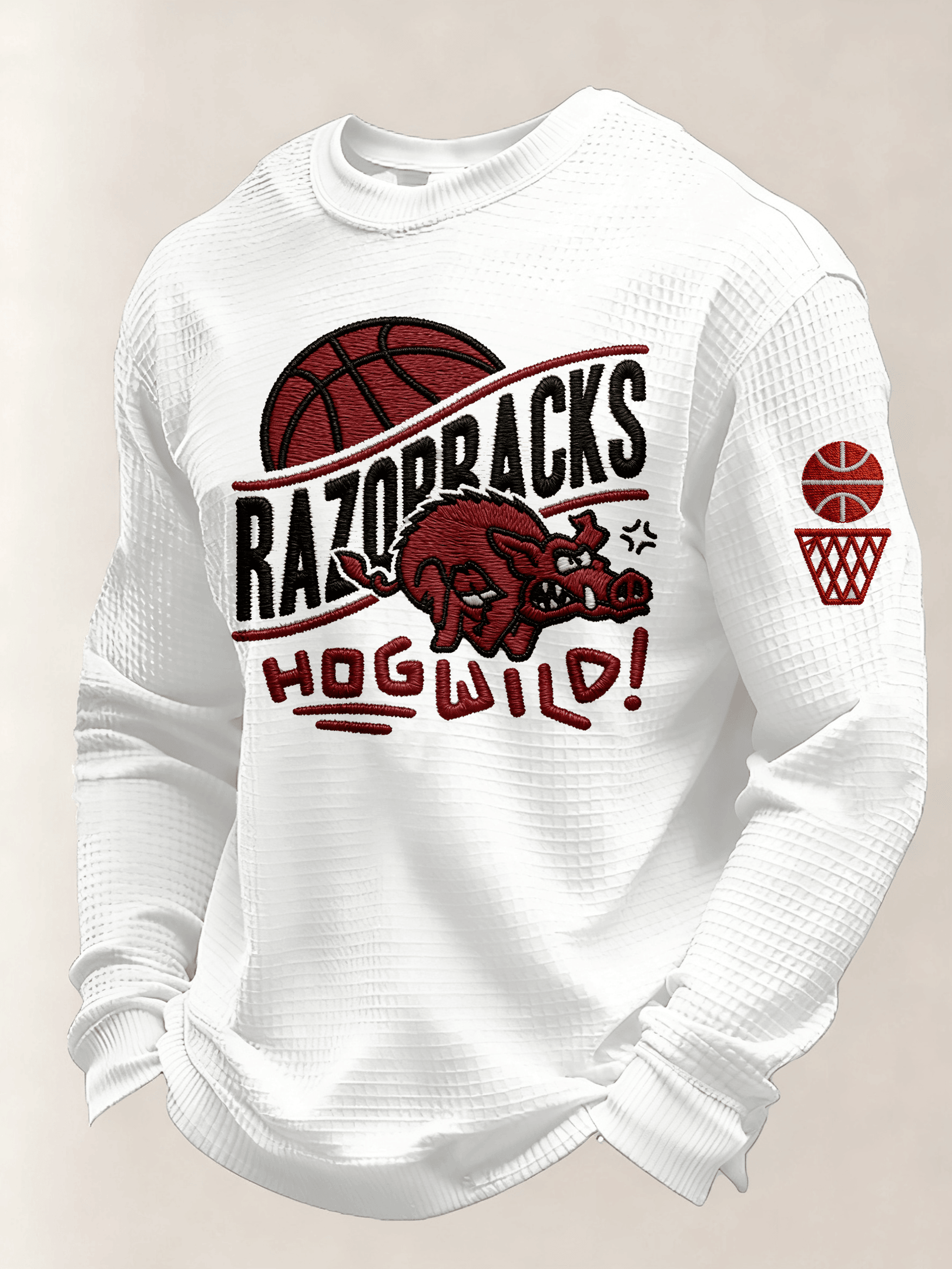 Arkansas Razorbacks Merch Hog Wild Long Sleeve Shirt Game Day Gift For Him