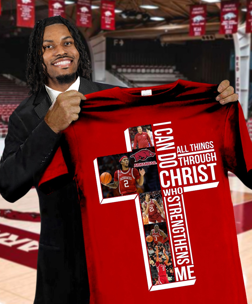 Arkansas Razorbacks Shirt I Can Do All Things Through Christ Who Strengthens Me Fan Gifts