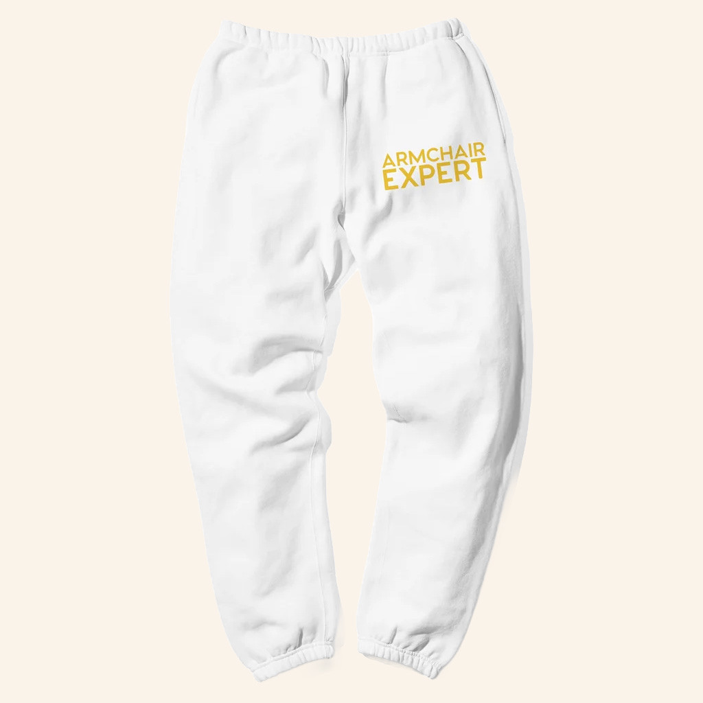 Armchair Expert Merch Armchair Expert White Sweatpants Best Gifts For Boyfriend Armchair Expert Merch Armchair Expert White Sweatpants Best Gifts For Boyfriend