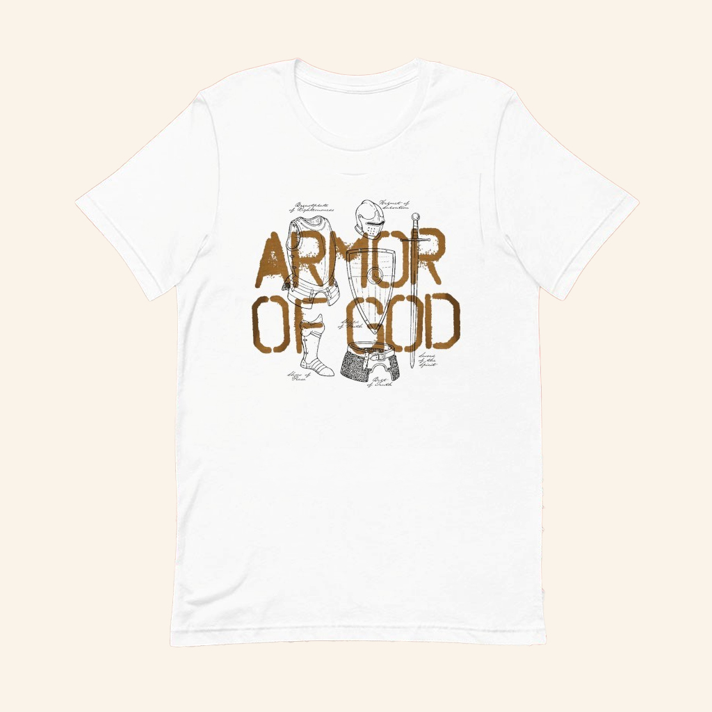 Armor Of God Knight T-Shirt Bible Verse Apparel Gifts For Christian Dad