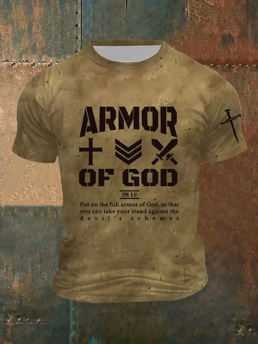 Armor Of God T-Shirt Ephesians 6 11 Stand Against Devils Schemes Christian Apparel Gift For Believers