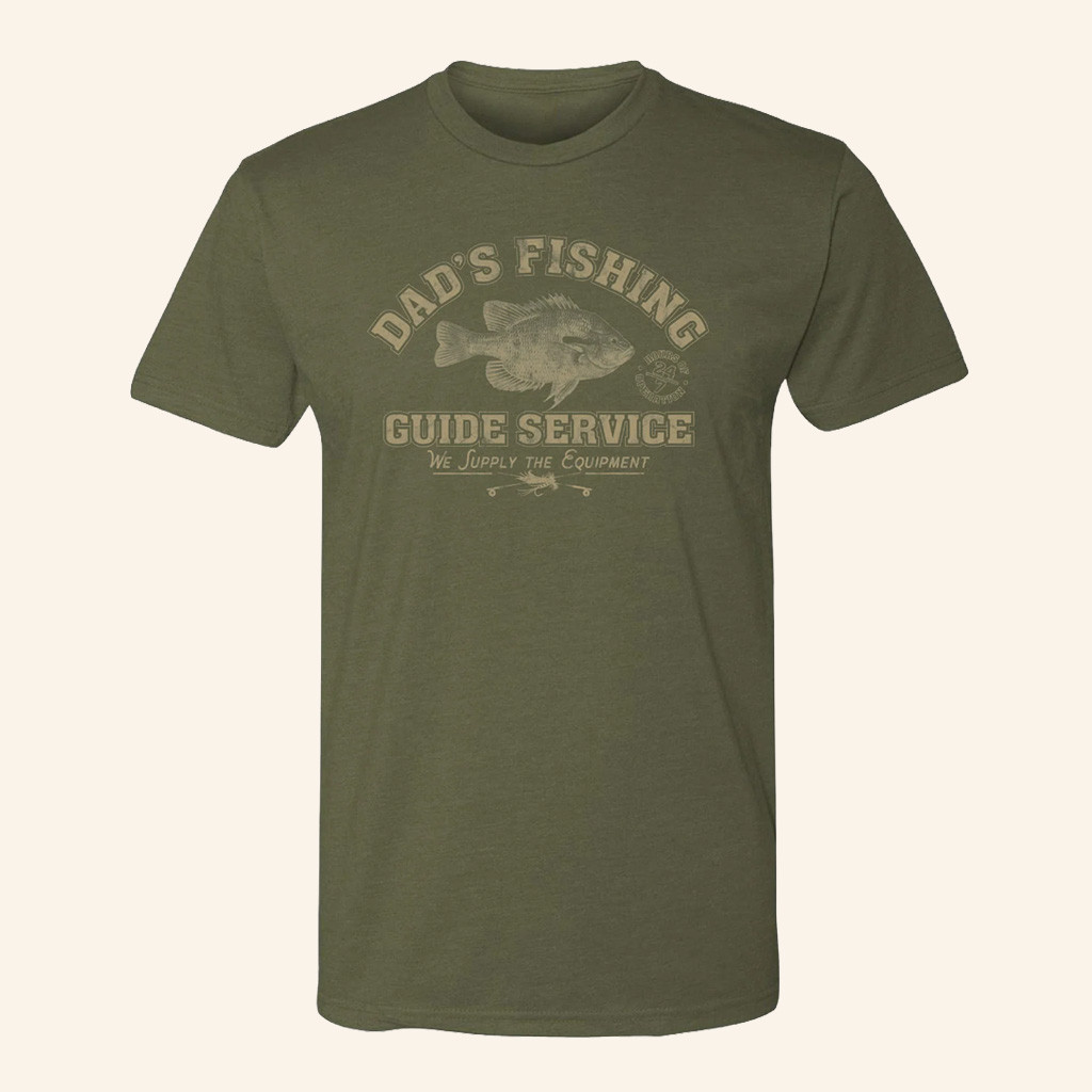 Arms Family Homestead Merch Dad's Fishing Guide Service T-Shirt Gifts For Father