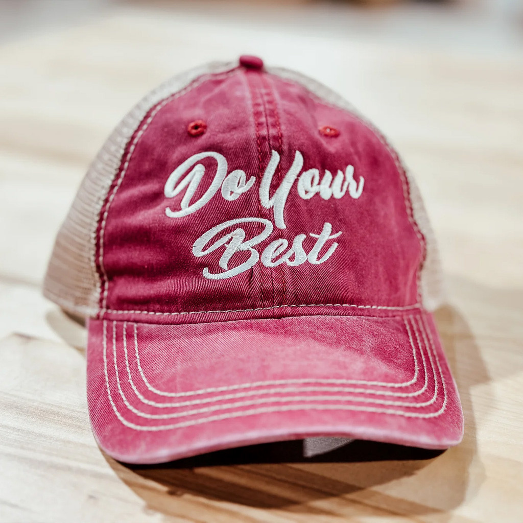 Arms Family Homestead Merch Do Your Best Embroidered Trucker Hat Present For Husband Arms Family Homestead Merch Do Your Best Embroidered Trucker Hat Present For Husband