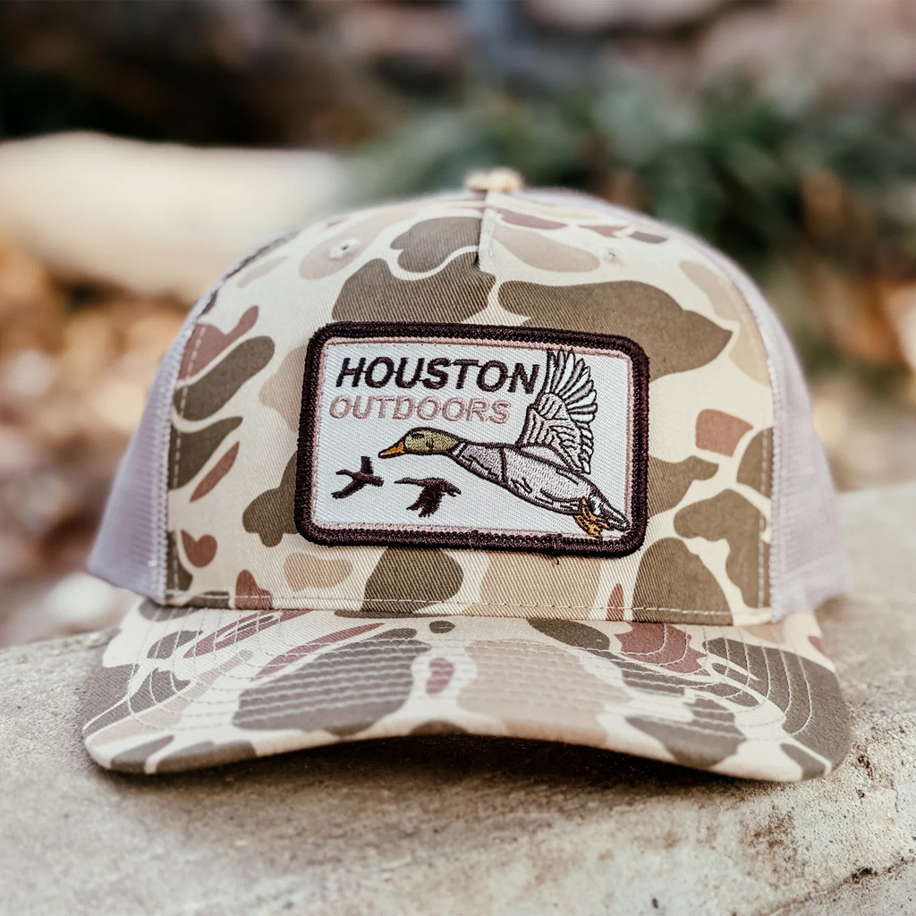 Arms Family Homestead Merch Houston Outdoors Duck Camo Trucker Hat Embroidered Gifts For Dad