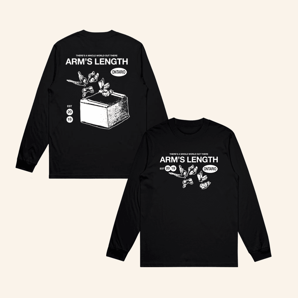 Arm's Length Merch Butterfly Long Sleeve T-Shirt Gifts For Him Arm's Length Merch Butterfly Long Sleeve T-Shirt Gifts For Him