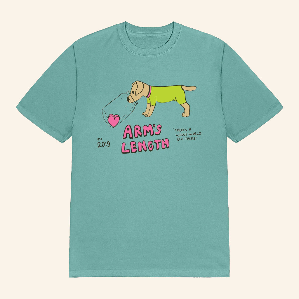 Arm's Length Merch Puppy Heart T-Shirt Birthday Present For Her