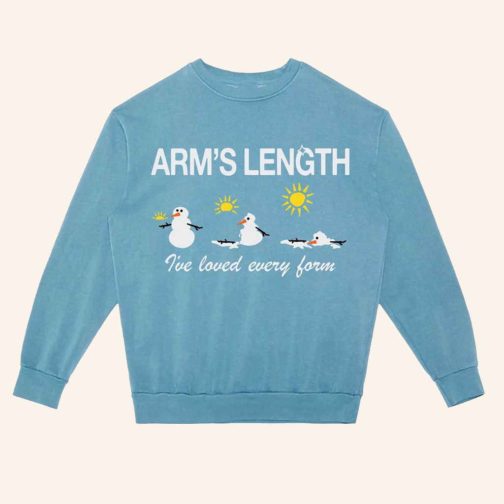 Arm's Length Merch Snowman Crewneck Live Loved Every Form Sweatshirt Xmas Gifts For Him