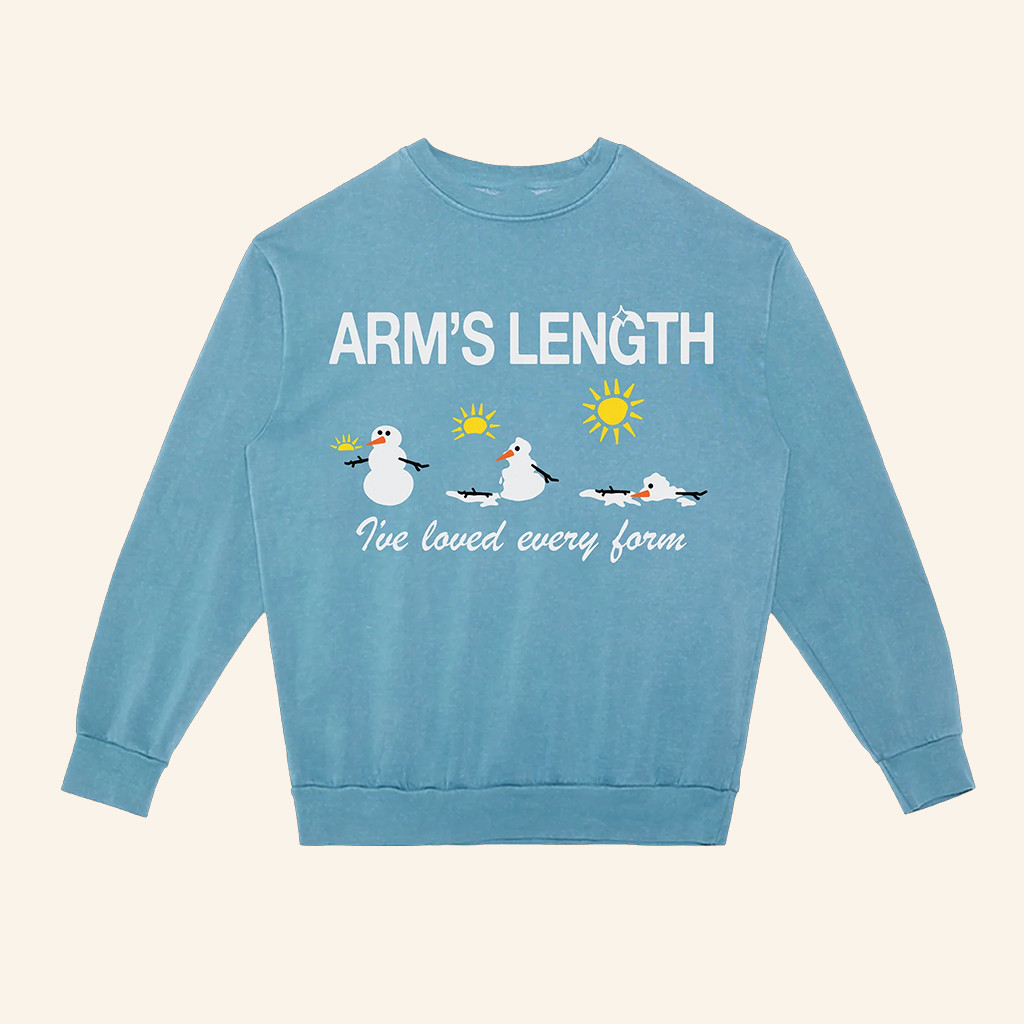 Arm's Length Merch Snowman Sweatshirt I Love You Every Form Sweatshirt Christmas Gifts