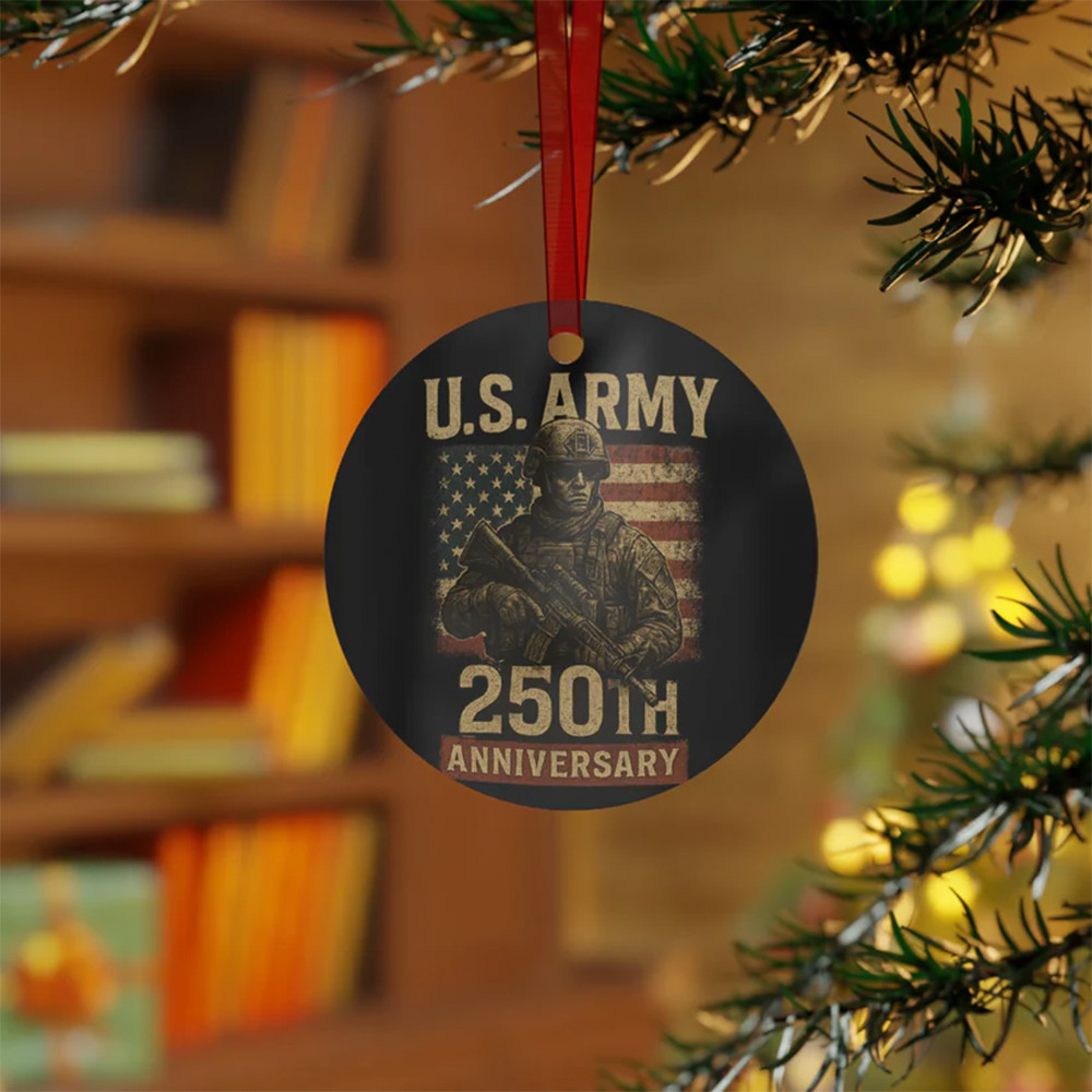 Army 250th Anniversary Christmas Tree Ornament Xmas Decor Army Christmas Gifts
