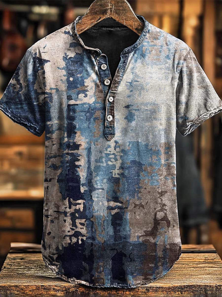 Art Gradient Irregular Print Short Sleeve Polo Shirt Apparel Halloween Day For Men And Women