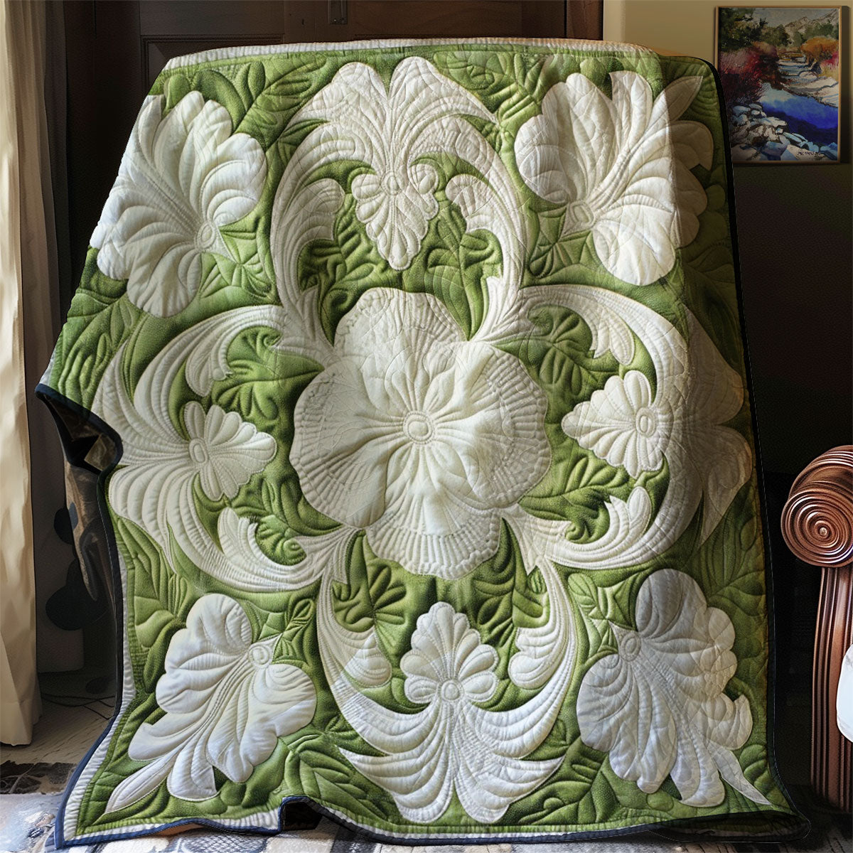 Art Hawaiian Bloom Quilt Blanket Christmas Throw Blanket Best Christmas Gifts For Mom