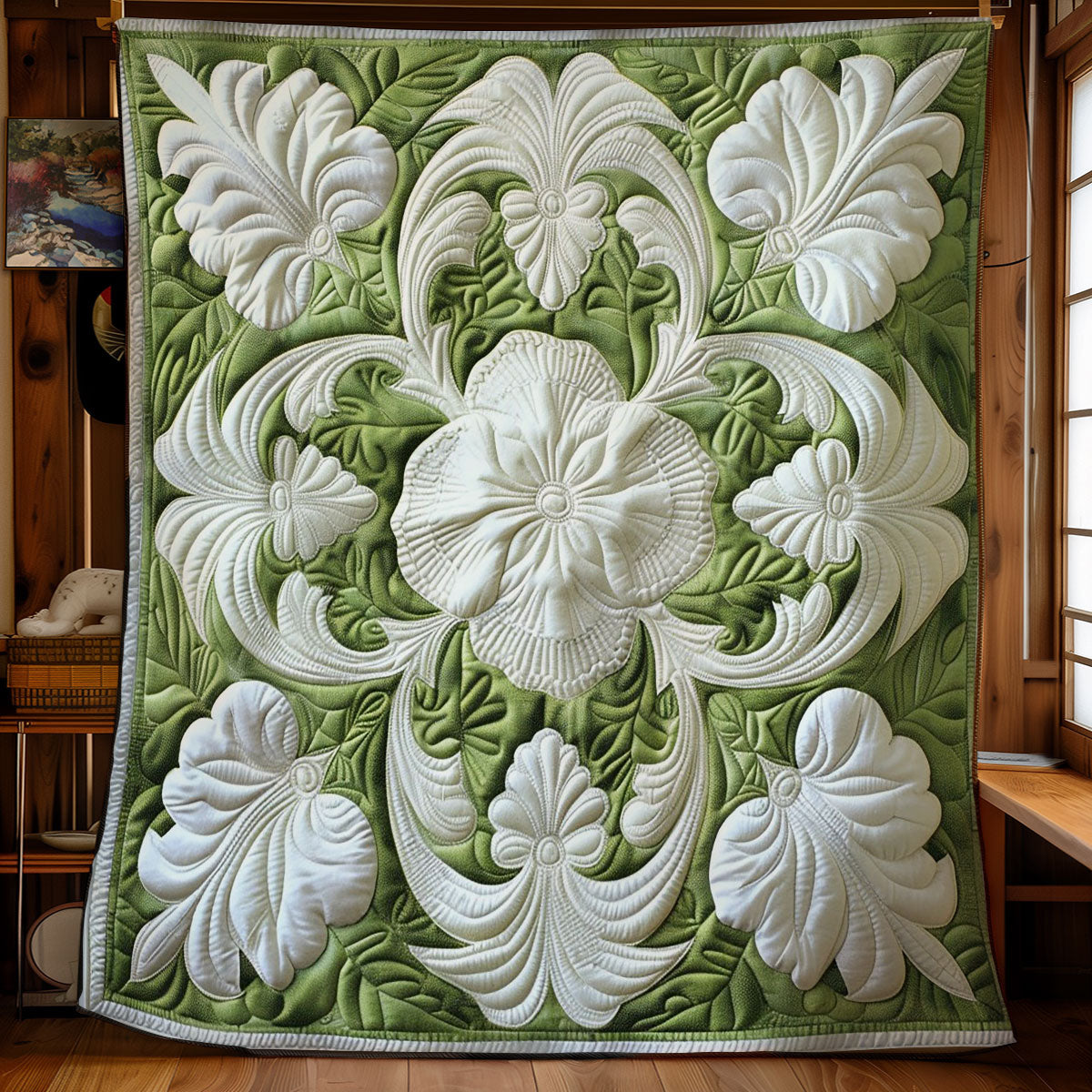 Art Hawaiian Bloom Quilt Blanket Christmas Throw Blanket Best Christmas Gifts For Mom