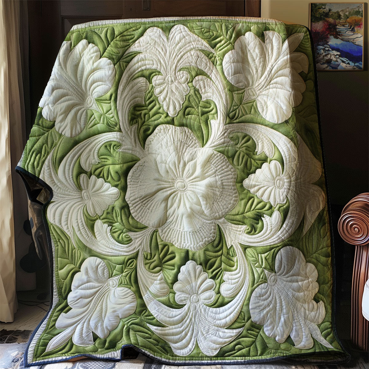 Art Hawaiian Bloom Quilt Blanket Soft Throw Blanket Best Father's Day Gifts For Dad